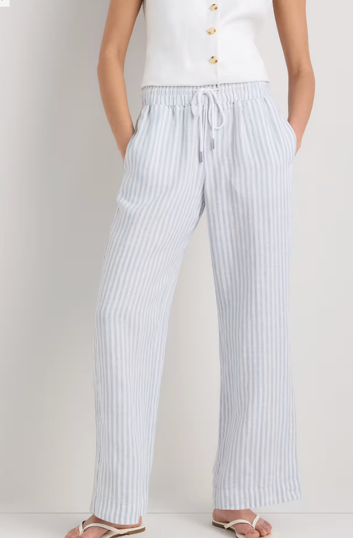 100% European Linen Wide Leg Pants