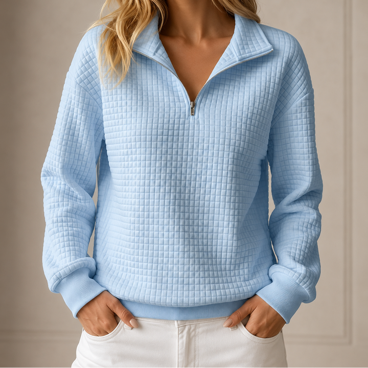 Waverly - Quilted Half-Zip Top