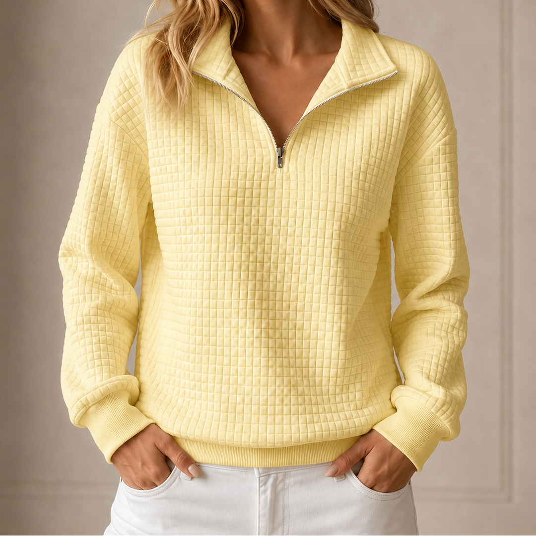 Waverly - Quilted Half-Zip Top