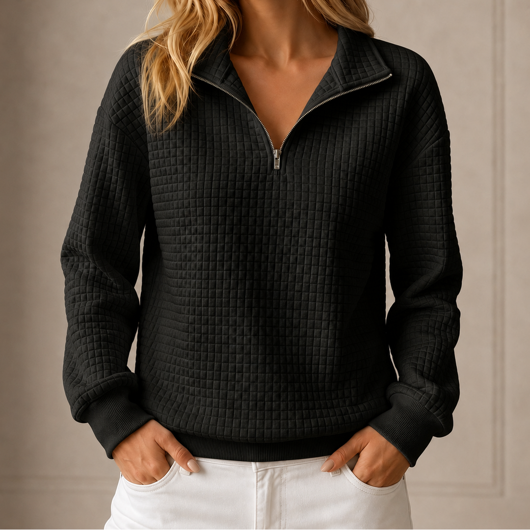 Waverly - Quilted Half-Zip Top