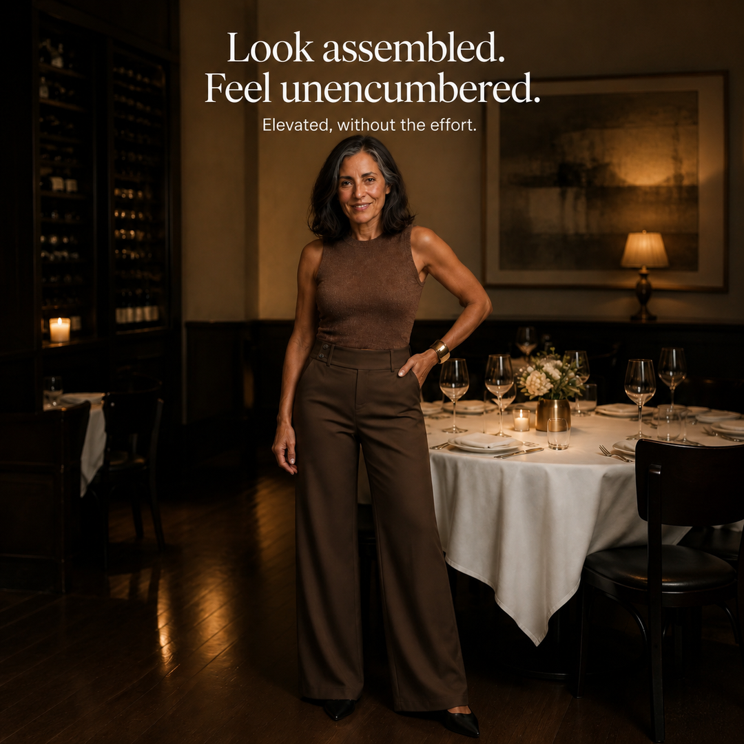Nolamere | Wide-Leg High-Waisted Dress Trousers