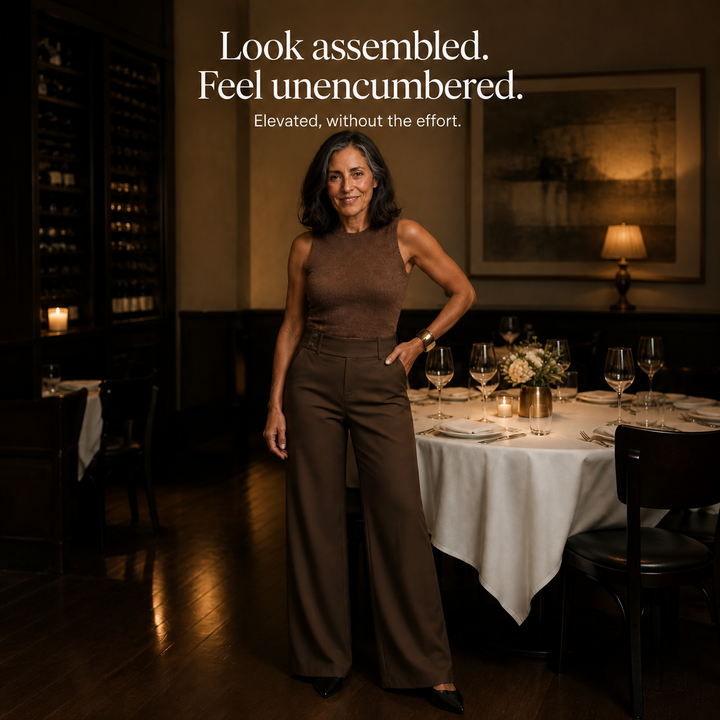 Nolamere | Wide-Leg High-Waisted Dress Trousers