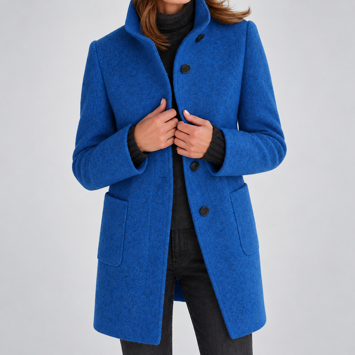 Rachael | Women’s Classic Button Front Longline Coat