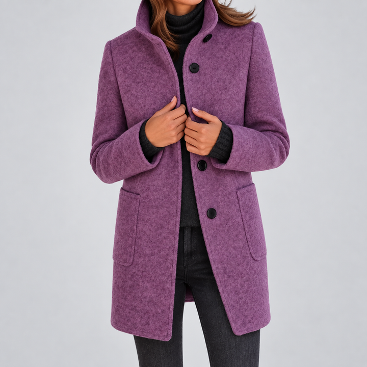 Rachael | Women’s Classic Button Front Longline Coat
