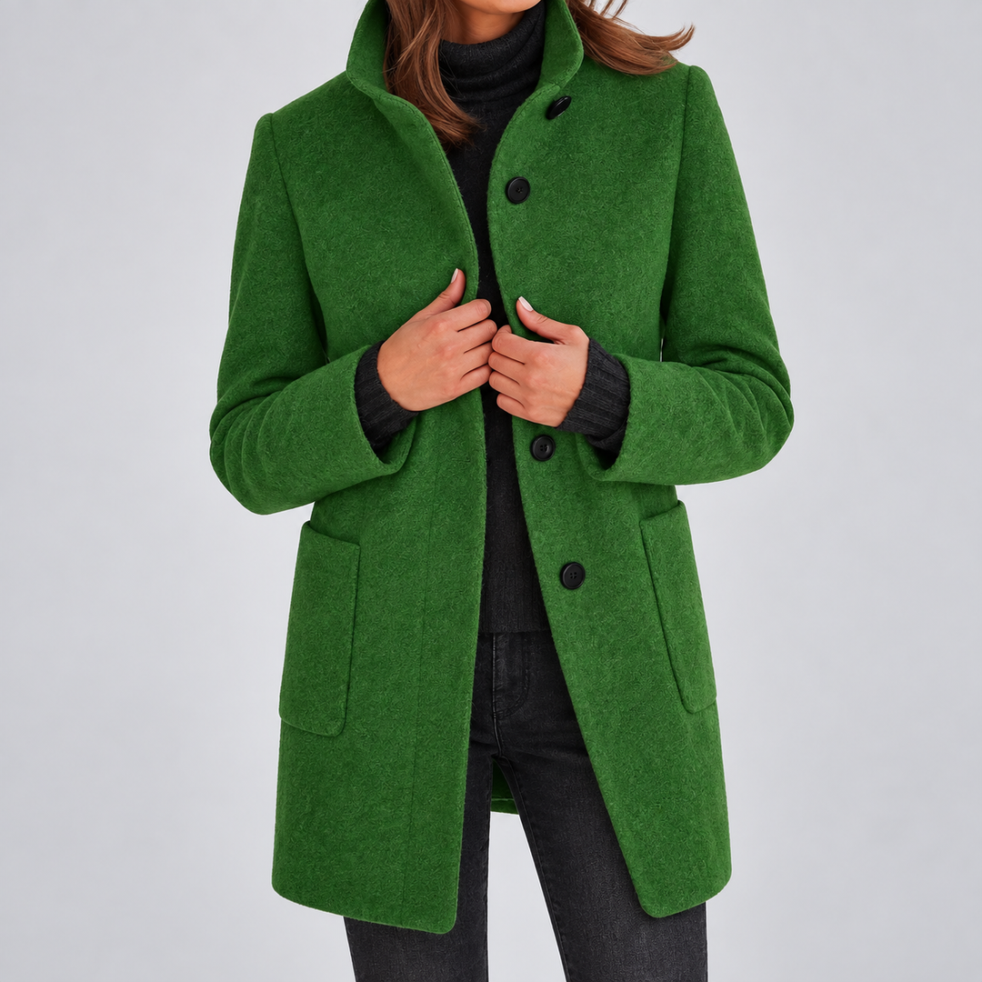 Rachael | Women’s Classic Button Front Longline Coat