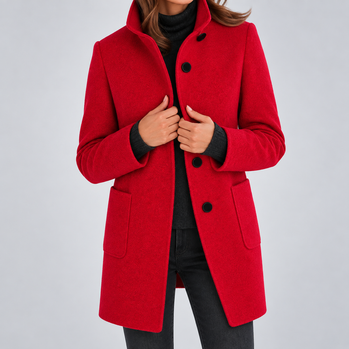 Rachael | Women’s Classic Button Front Longline Coat