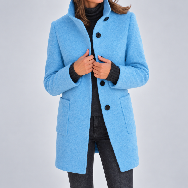 Rachael | Women’s Classic Button Front Longline Coat