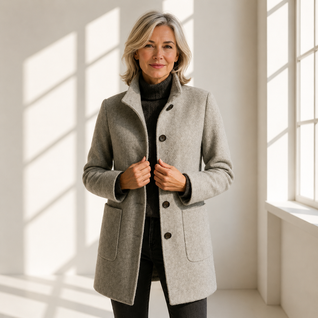 Beatrice | Classic Everyday Button Coat