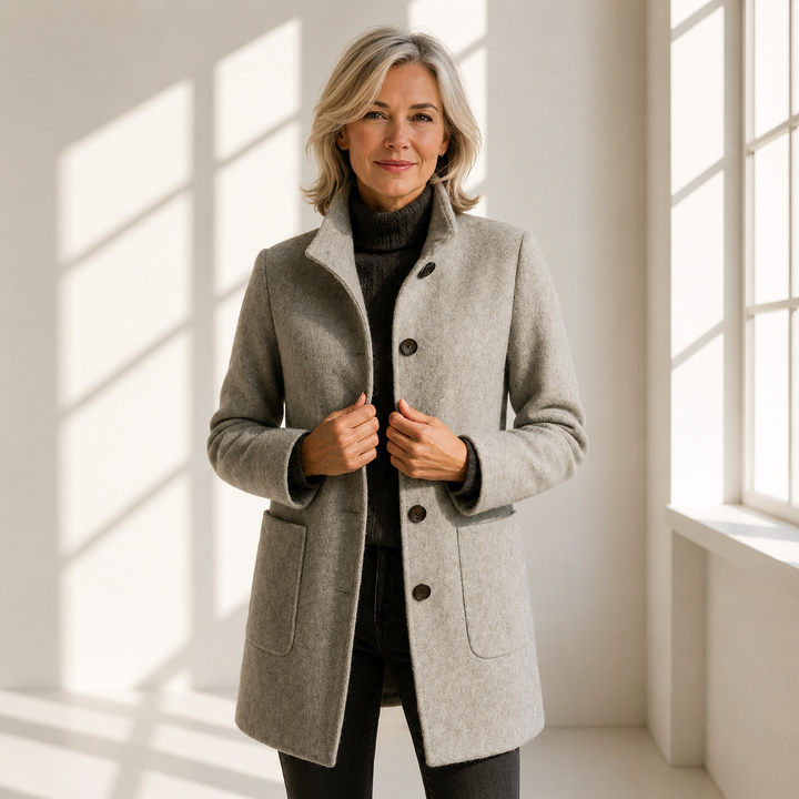 Beatrice | Classic Everyday Button Coat