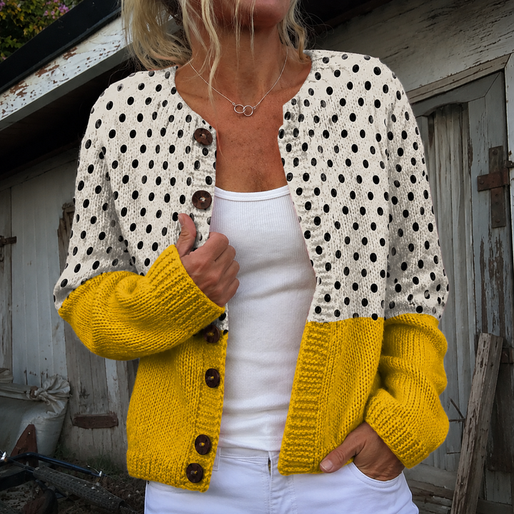 Junella - Vintage Knit Cardigan Sweater