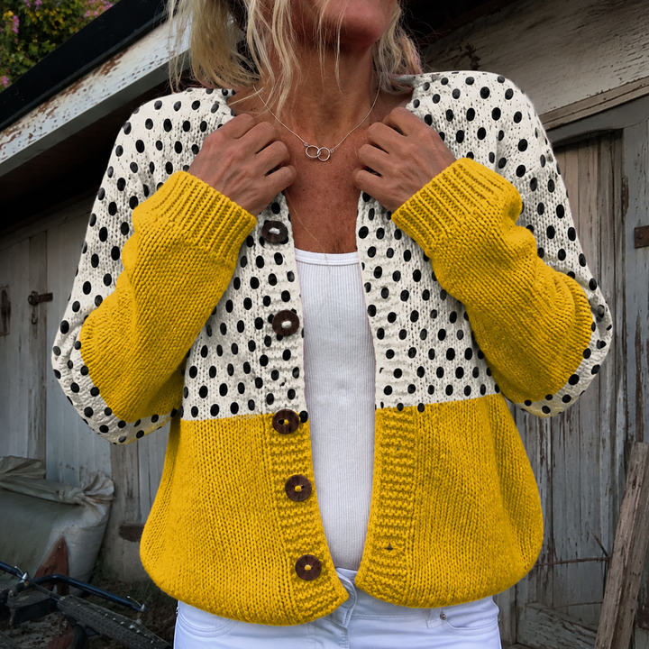 Junella - Vintage Knit Cardigan Sweater