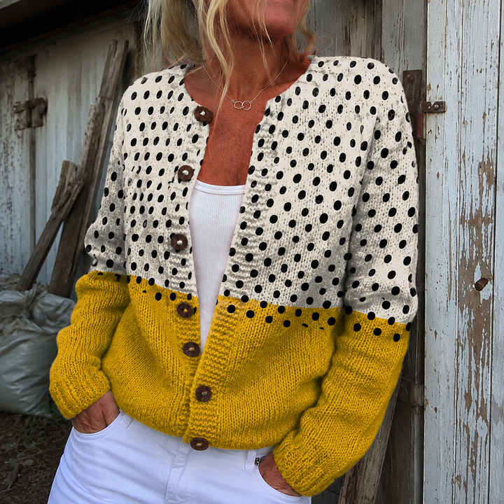 Junella - Vintage Knit Cardigan Sweater