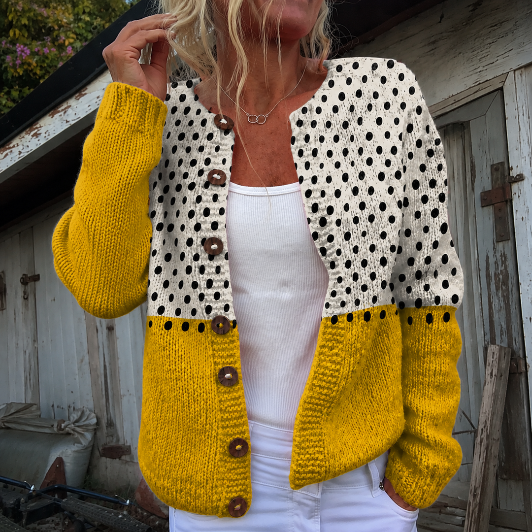 Junella - Vintage Knit Cardigan Sweater