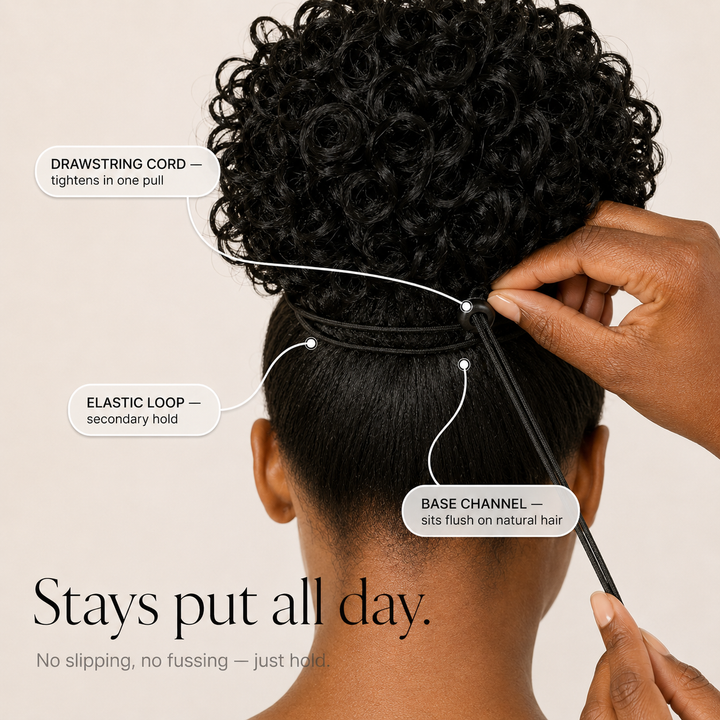 Curlova – Curly Drawstring Bun Hair Extension
