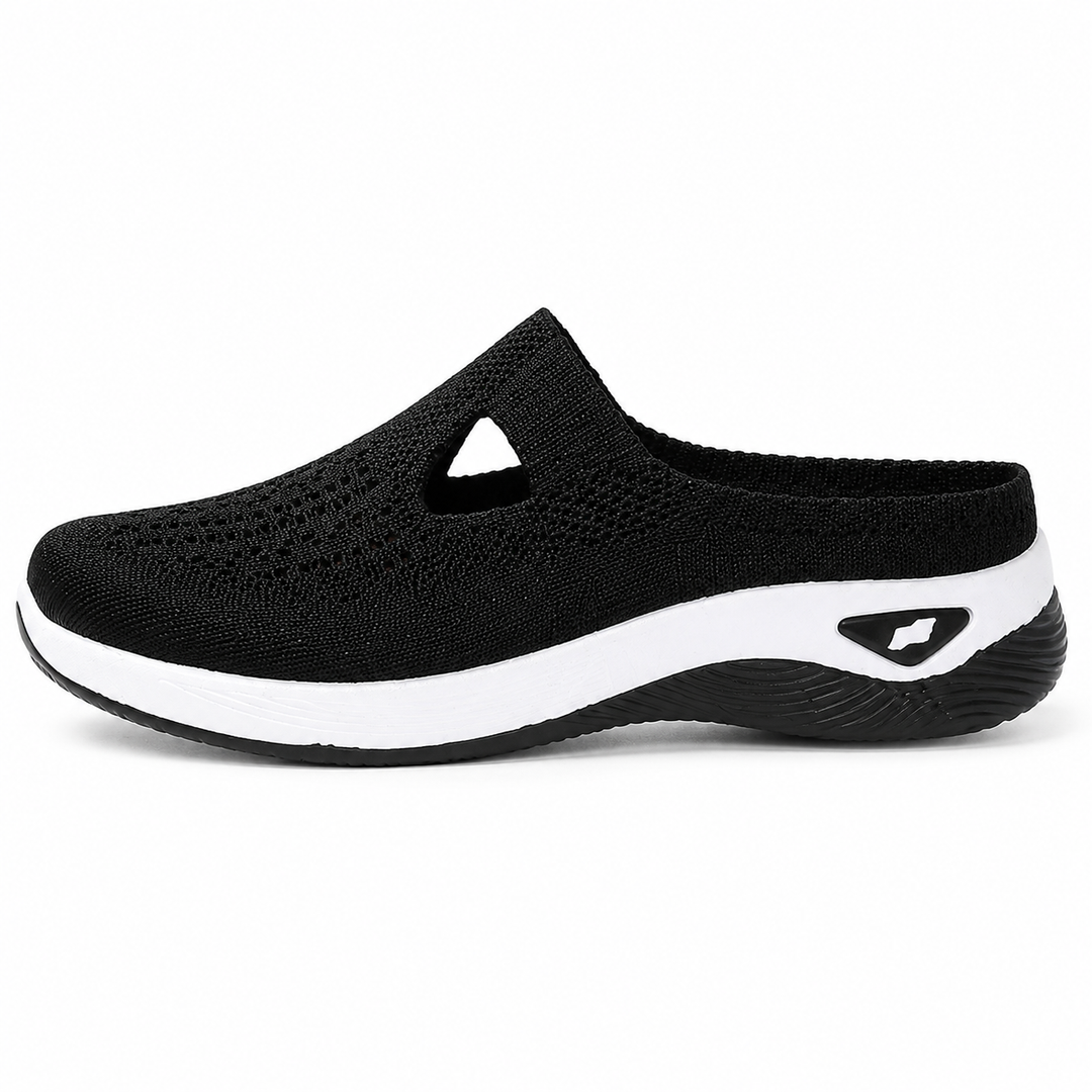Airessa™ – Breathable Mesh Slip-On Mules with Cushioned Air Sole