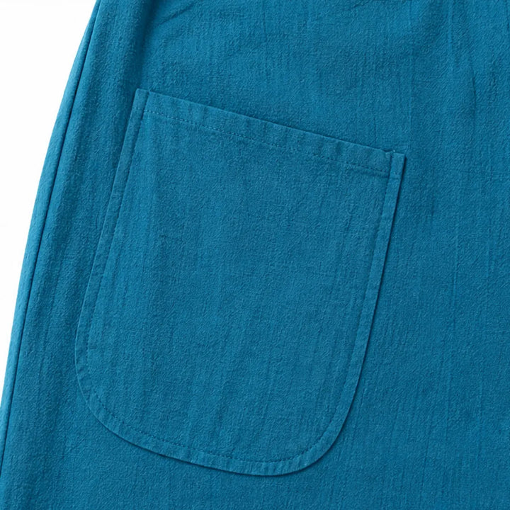 Soliva – Sleeveless Wide-Leg Cotton Jumpsuit with Pockets and Buttons