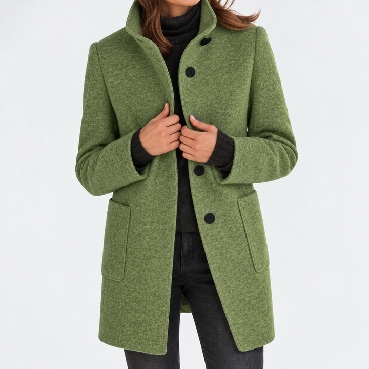 Rachael | Women’s Classic Button Front Longline Coat