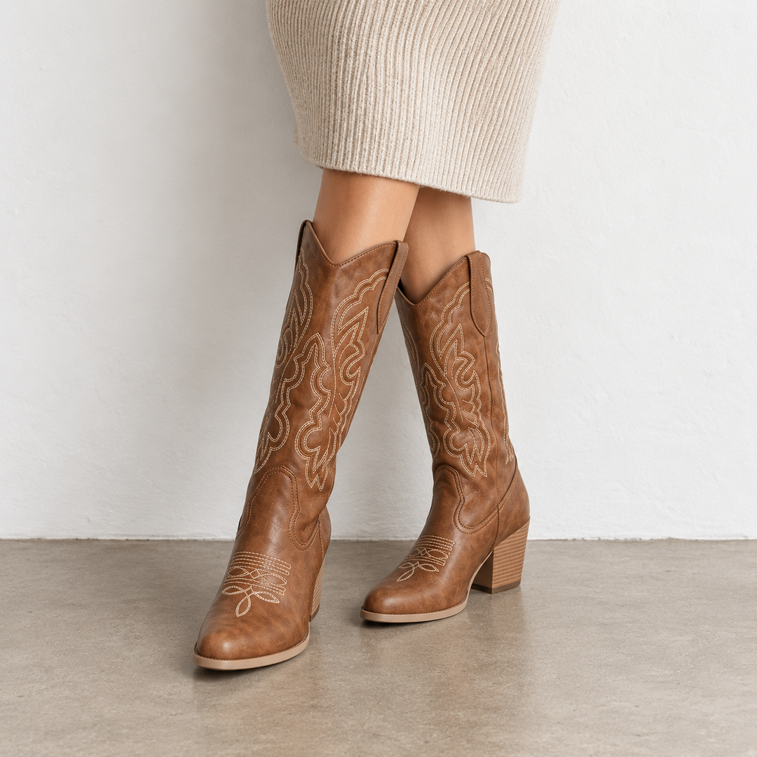 Sienna | Embroidered Tall Boots