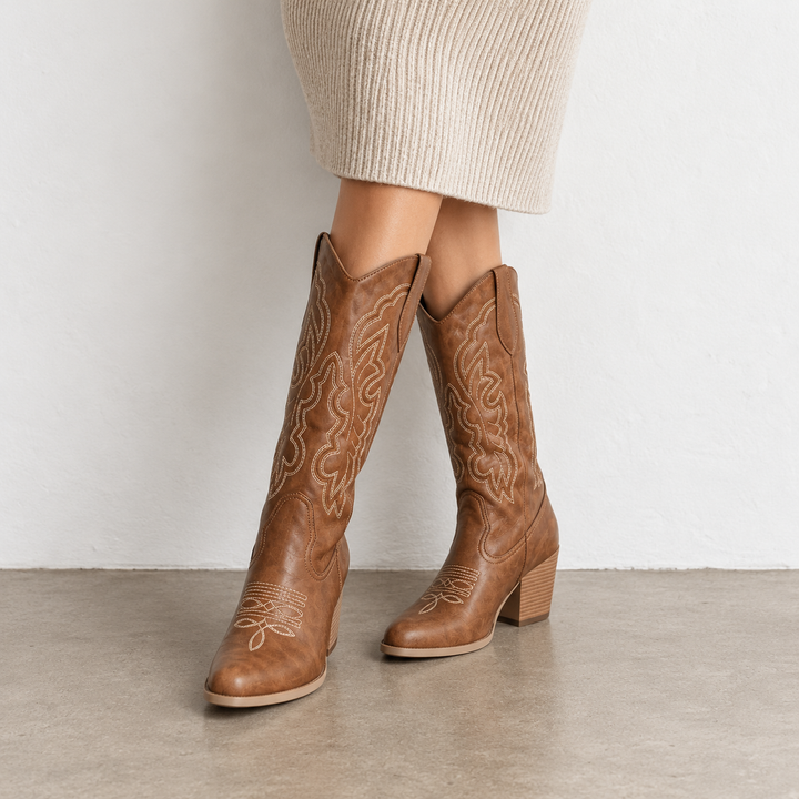 Sienna | Embroidered Tall Boots