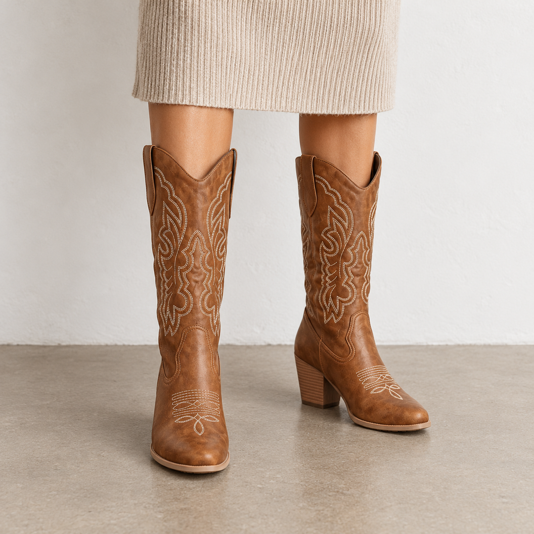 Sienna | Embroidered Tall Boots