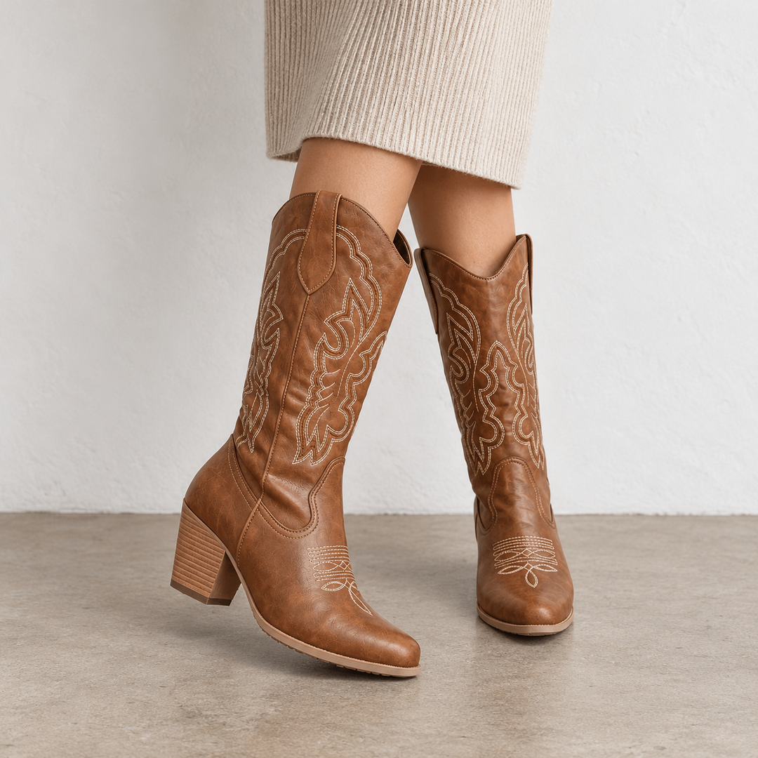 Sienna | Embroidered Tall Boots