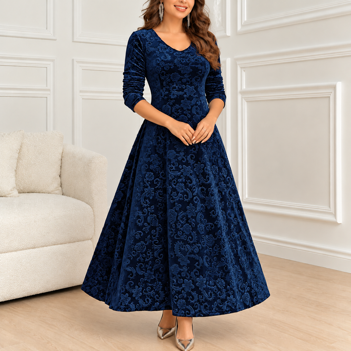 Aurelia | Velvet Swing Maxi Dress