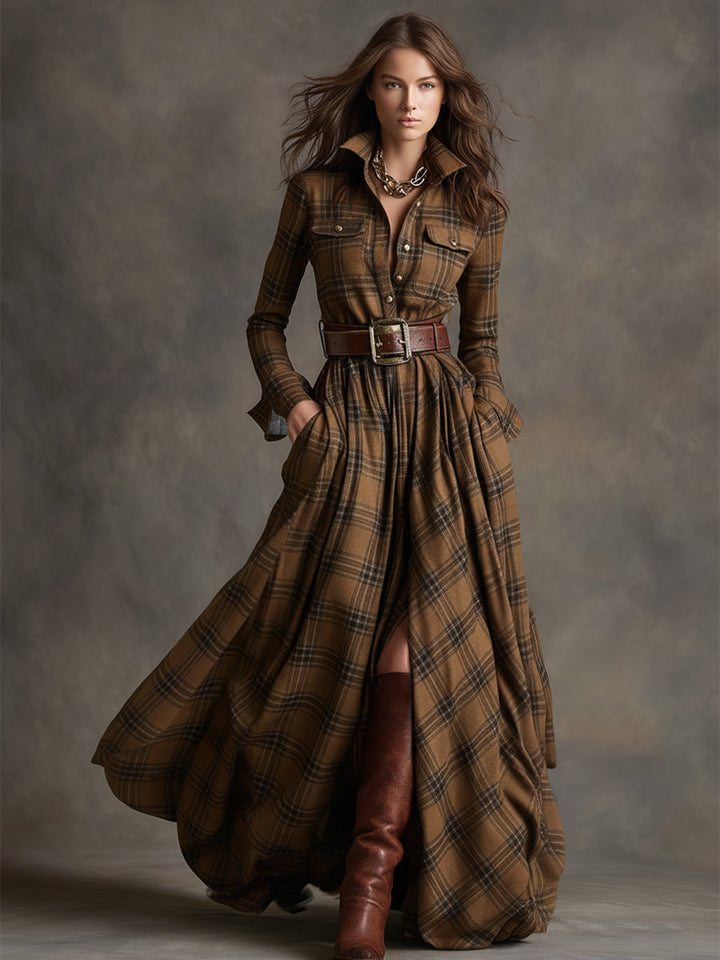 Beatrix | Classic Plaid Shirt Dress