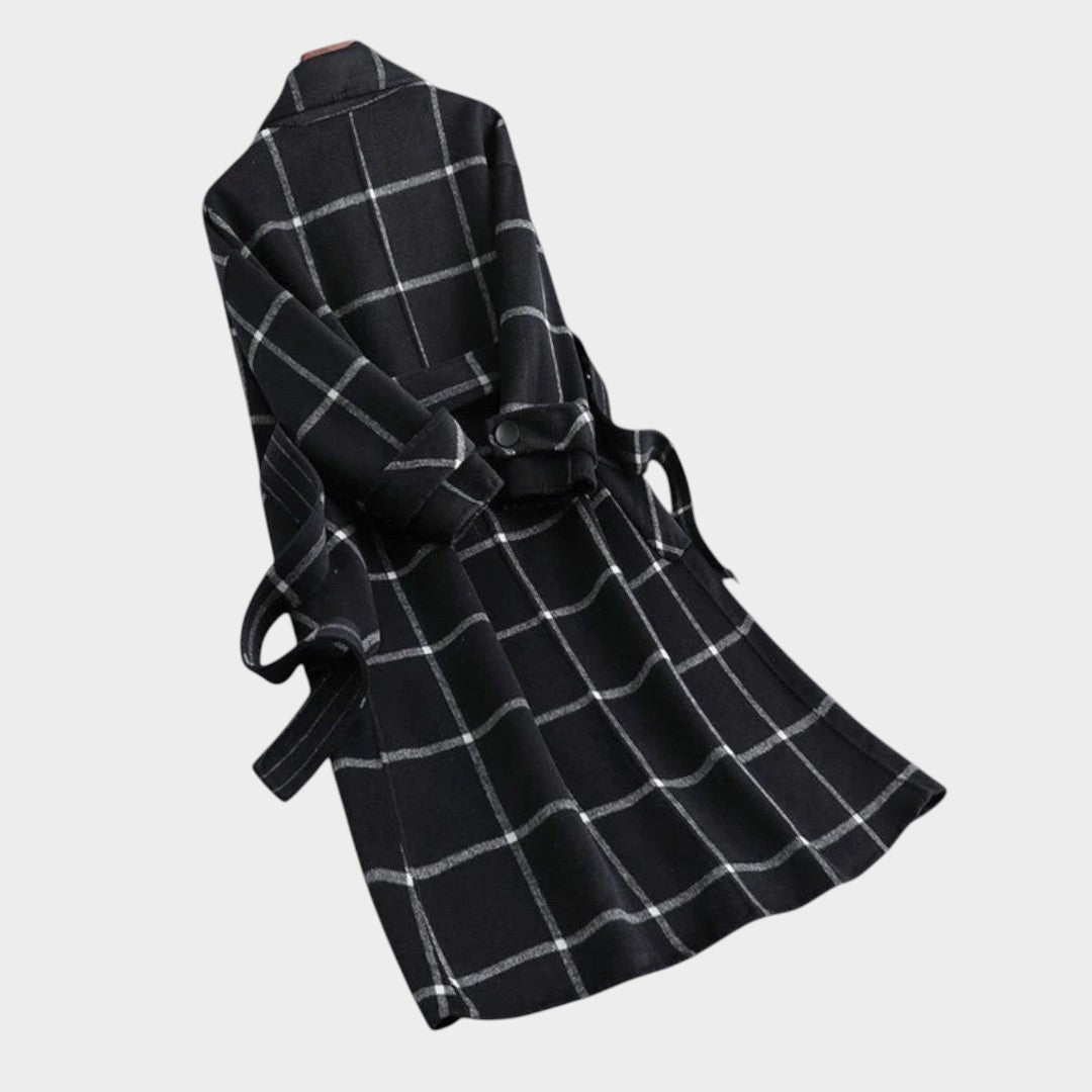 Adriana - Classic Check Autumn Coat