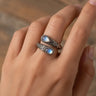 Lunavia – Vintage Moonstone Teardrop Ring