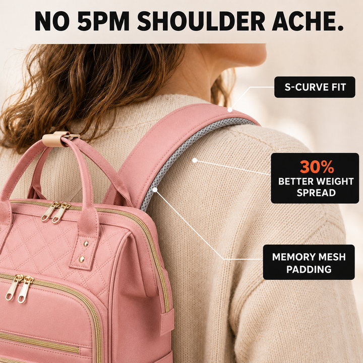 Carryla – Insulated Backpack with Lunch Box, Laptop Sleeve, Waterproof Oxford