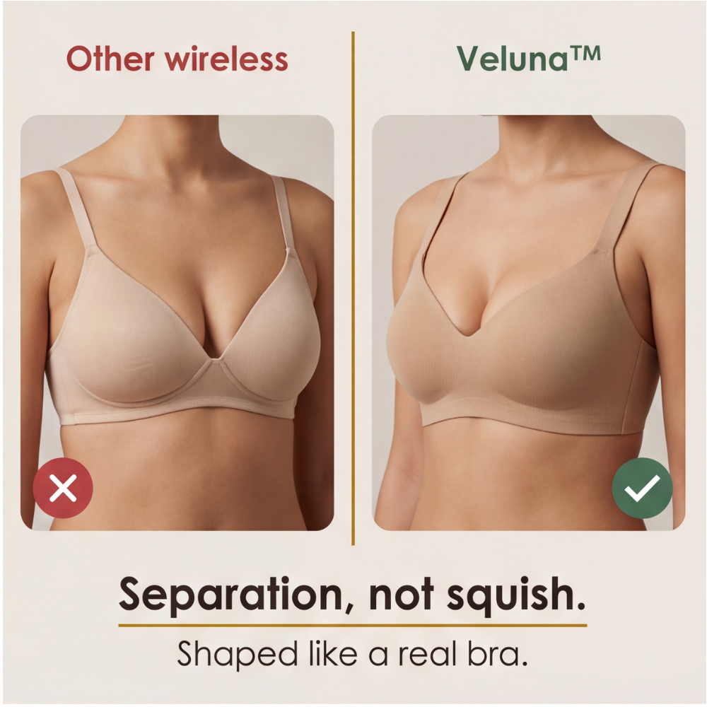 Veluna – Wireless Jelly Strip Bra for All Day Comfort