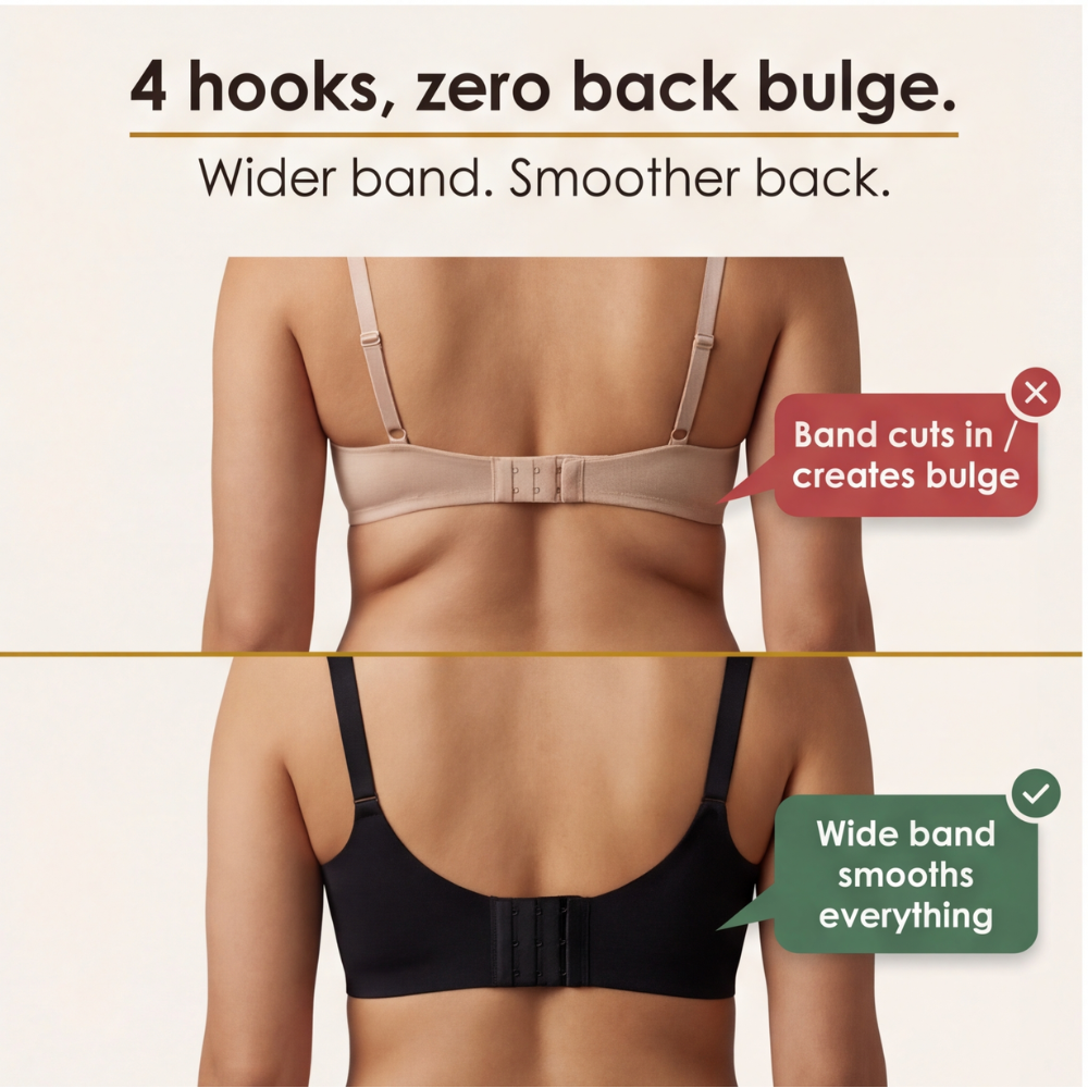 Veluna – Wireless Jelly Strip Bra for All Day Comfort