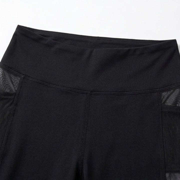Luxefit – High Waisted Mesh Leggings with Hidden Pocket