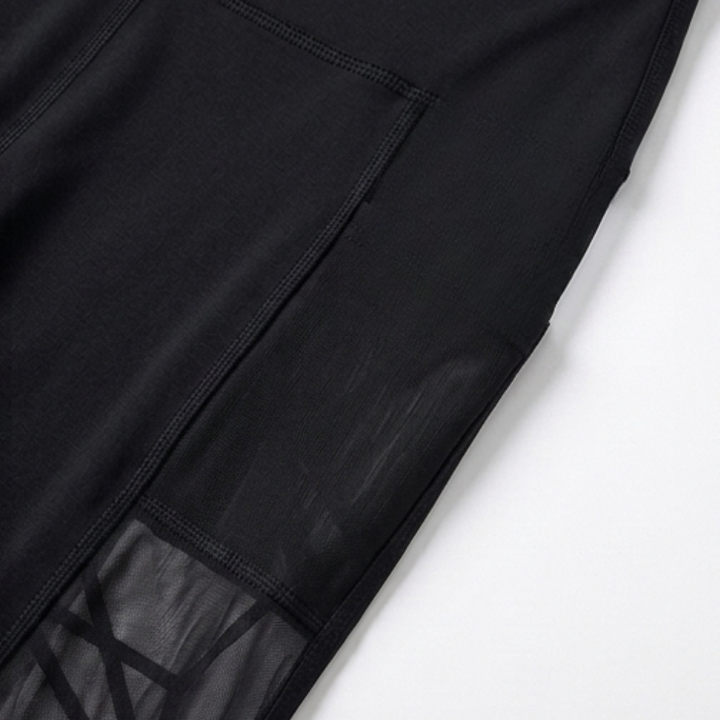 Luxefit – High Waisted Mesh Leggings with Hidden Pocket