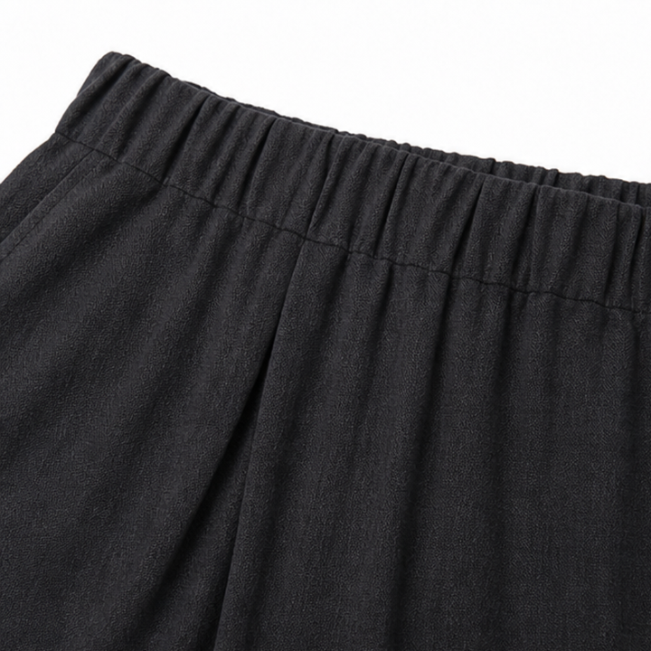Solivia™ – Tulip Hem Cropped Wide Leg Pants with Pockets