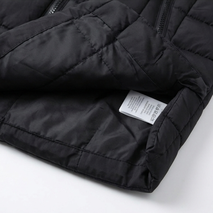 Covara – Long Quilted Puffer Vest with Hood