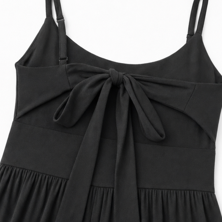 Florenza – Sleeveless Cutout Wide Leg Jumpsuit with Adjustable Back Tie