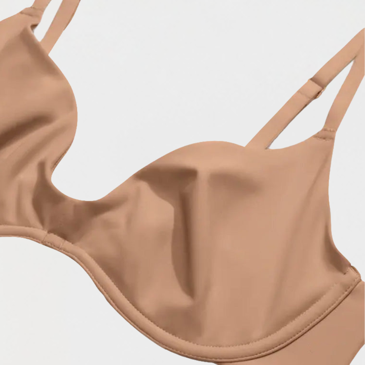 Veluna - Soft Double Layer Plunge Bra