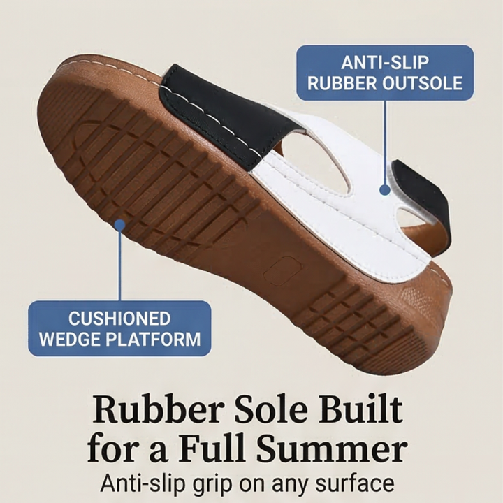 Solenna – Cushioned Orthopedic Wedge Sandals for Women