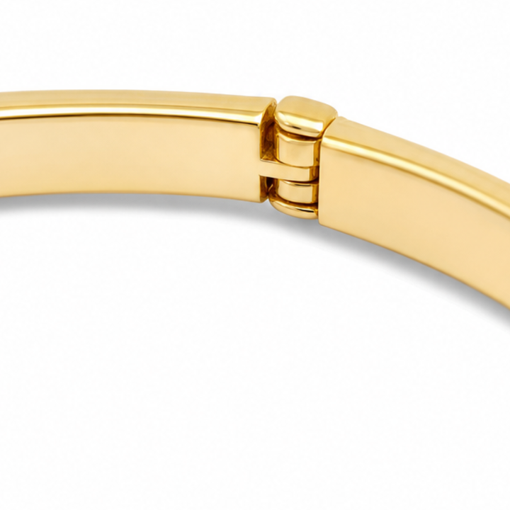 Lunavia – Bangle Bracelet with Oval Crystal Center Stone