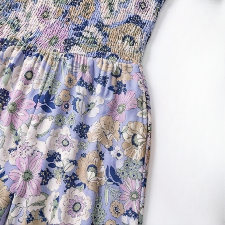 Bloomara – Floral Wide-Leg Jumpsuit with Pockets