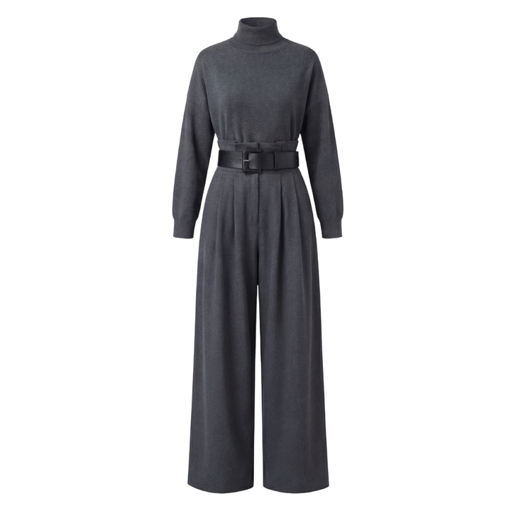 Vesaire – Belted Two Piece Matching Set