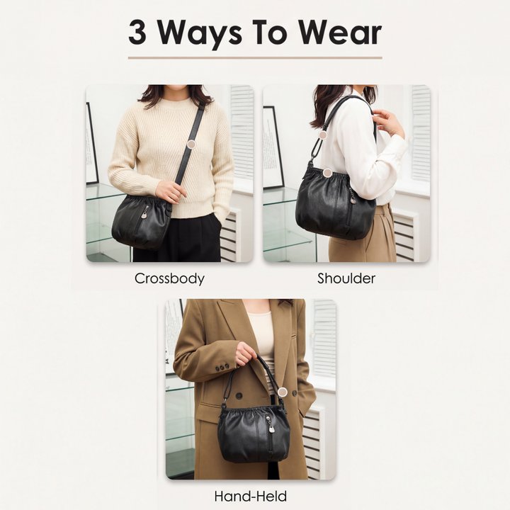 Velina – Soft Pleated Crossbody Bag