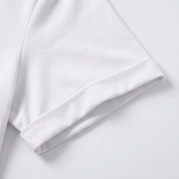 Lunavia – Soft V-Neck Tee with Rolled Cuffs