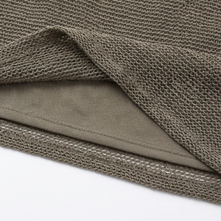 Lunessa – Draped Cowl-Neck Knit Halter Top
