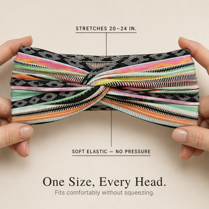 Lirelle – Boho Print Wide Headband