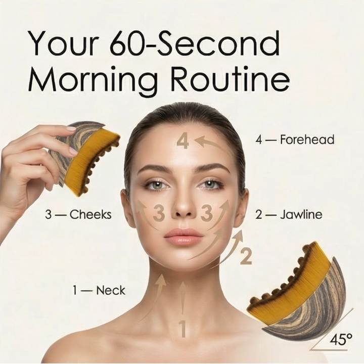 Veluna – Soft Bristle Facial Contour Brush