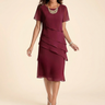 Velara – Women's elegant ruffle midi dress