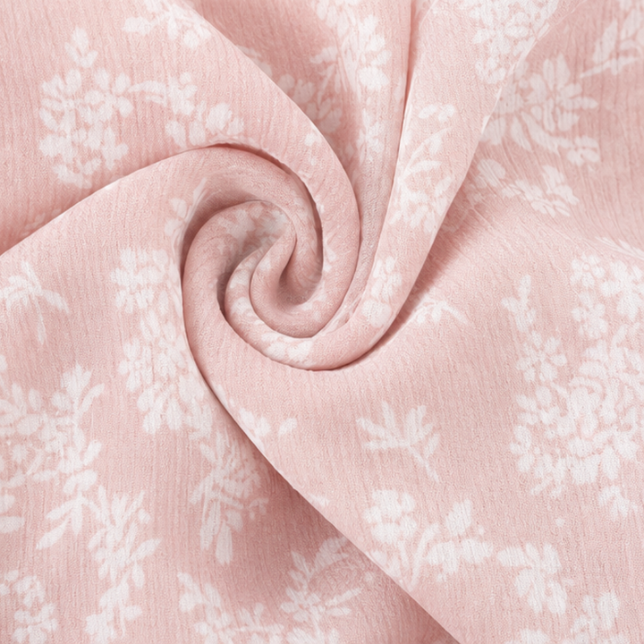 Marivelle – Floral Tiered Midi Dress with V-Neck Tie