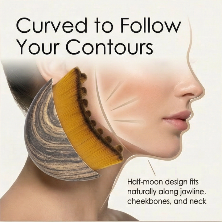 Veluna – Soft Bristle Facial Contour Brush